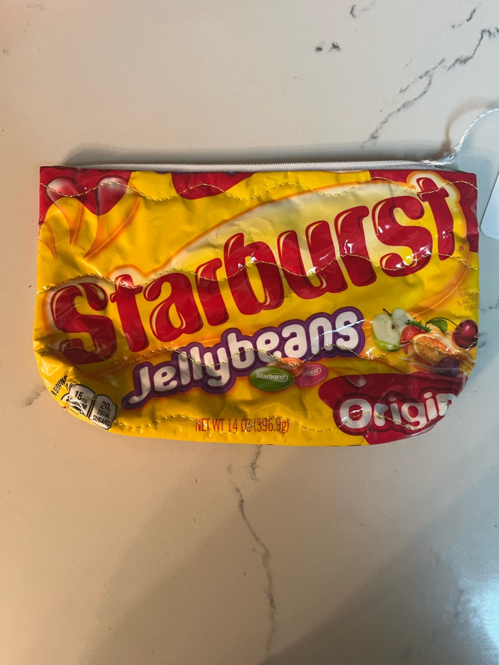 Starburst Jellybeans Cosmetic Pouch - Yellow & Red